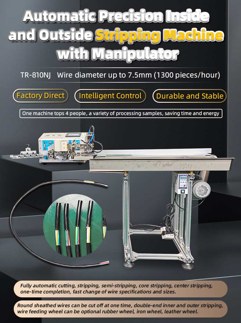 TR-810NJ Fully Automatic Precision Internal And External Peeling Machine With Robot Arm — detail 1