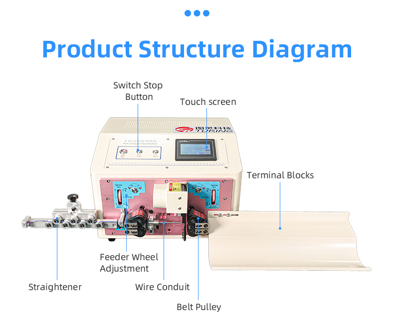 TR-810P Fully Automatic Pull Sheel Type Precision 10 Square Wire Stripping Machine — detail 11