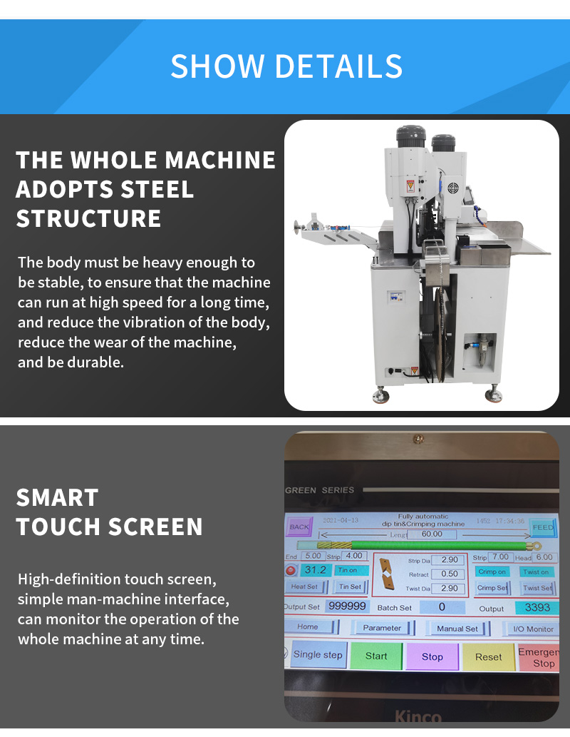 TR-DX001 Single Head Single Wire Immersed Tin Terminal Crimping Machine — detail 6
