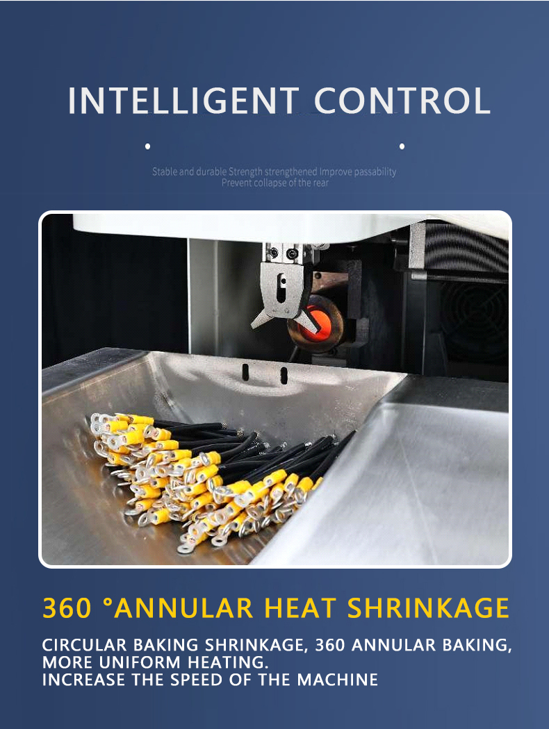 TR-D02/DZ4T Double-head Single-pass Heat Shrink Tube Cold-pressed Terminal Crimping Machine — detail 5