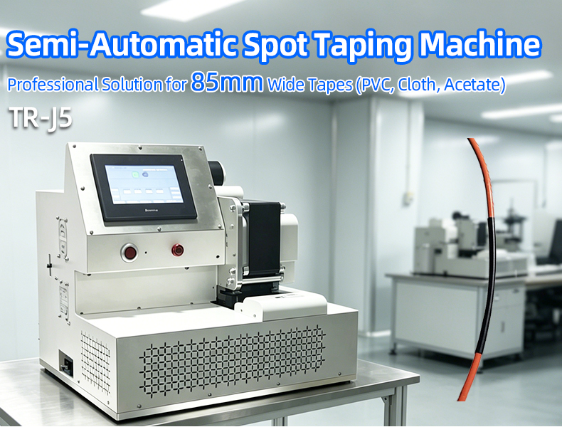 TR-J5 Semi-automatic 85mm Wide Point Tape Wrapping Machine — detail 1
