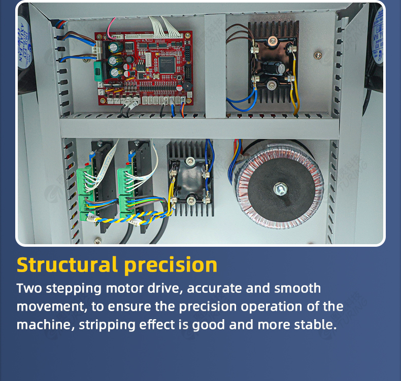 TR-500 Semi-automatic High-voltage Wire Rotary Peeling Machine — detail 9