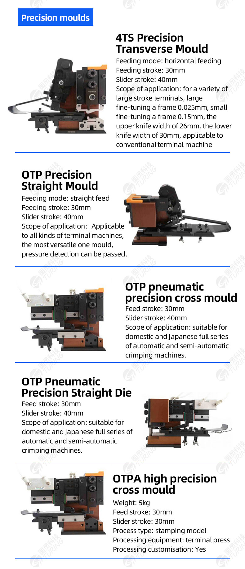 TR-M24 Semi-auto And Fully Automatic Terminal Crimping Machine OTP Mold — detail 10