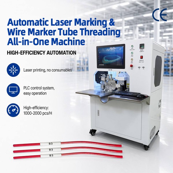 TR-500ST Automatic All-in-one Laser Printing Number Tube Heat Shrinkable Baking Machine