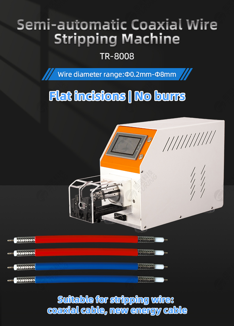 TR-8008 Semi-auto Coaxial Cable Stripping Machine — detail 1