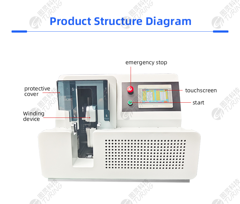 TR-J703 Semi Automatic New Energy Cable Dot Tape Wrapping Machine With Servo Motors Driver — detail 5