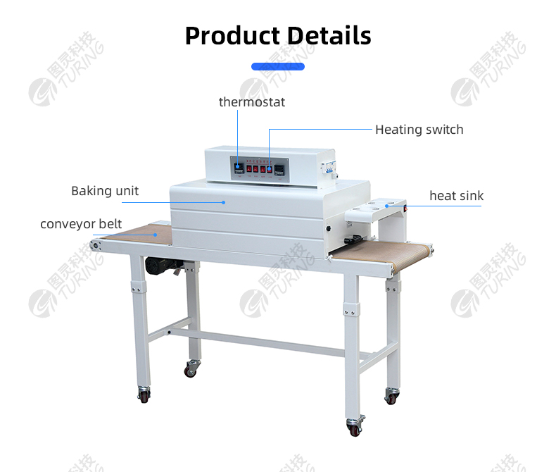 TR-848H Semi-automatic Closed Welding Rack Heat Shrink Tube Baking Machine With Feeding In Assembly Line Mode — detail 5