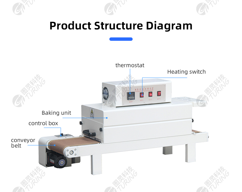 TR-6030H Enclosed Desktop Heat Shrink Baking Machine — detail 6