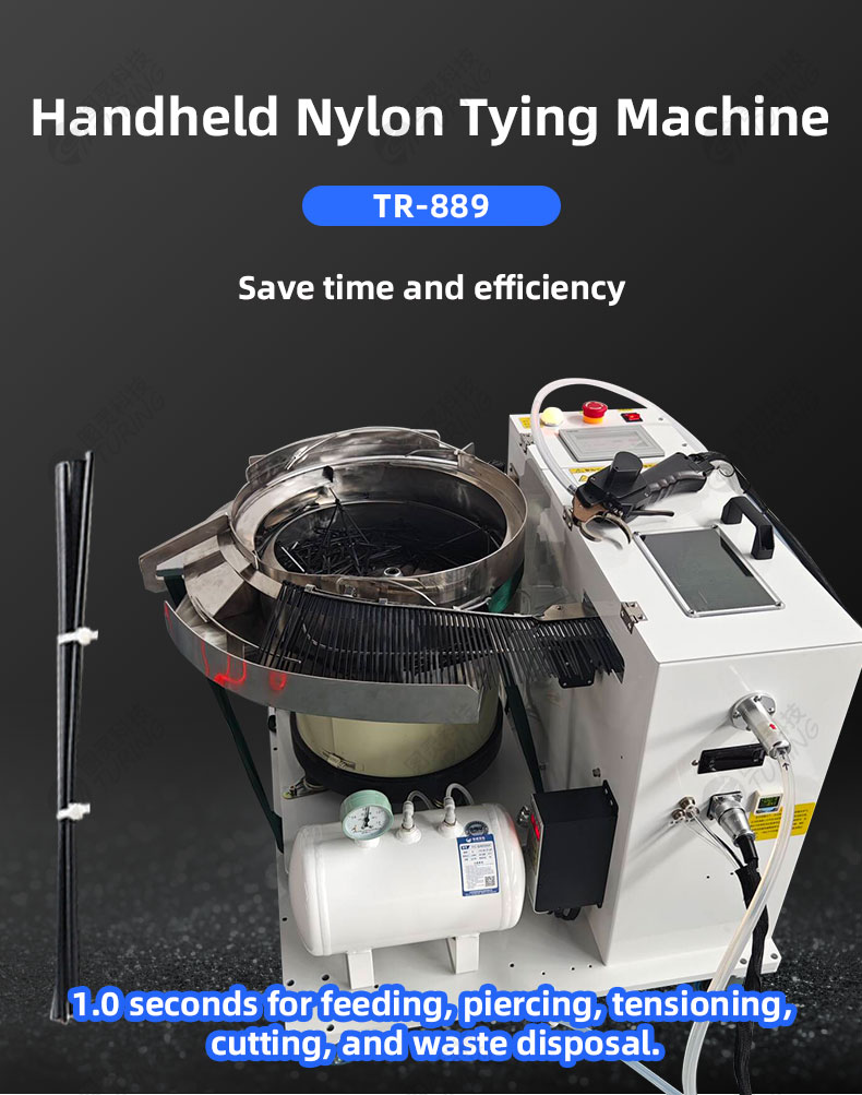 TR-889 Semi Automatic Handheld Nylon Cable Tie Machine Cable Tying Machine — detail 1