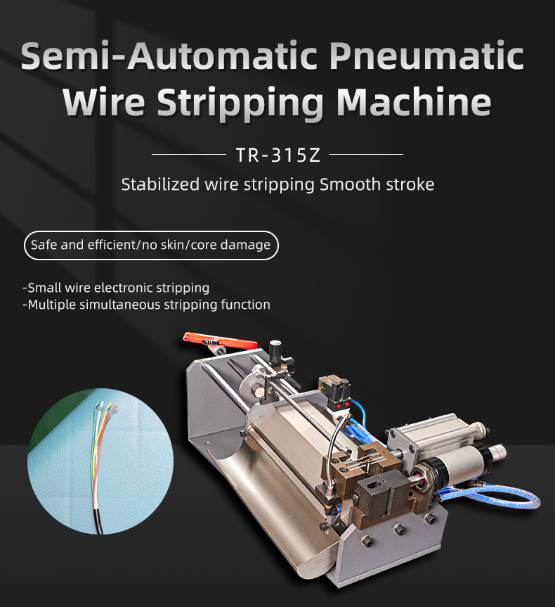 TR-315Z Semi-Automatic Pneumatic Wire Stripping Machine — detail 1
