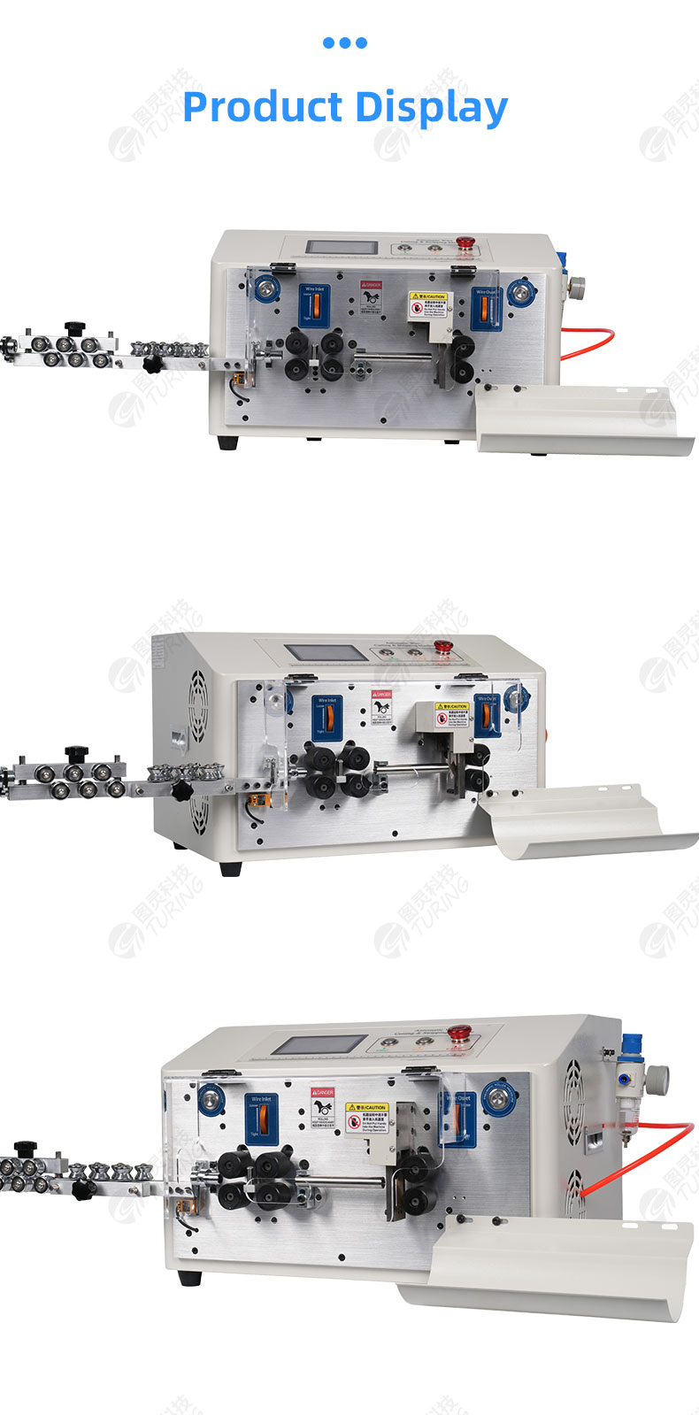TR608-HT2/6S Touch Screen 6-Wheel Round Sheath Stripping Machine — detail 8