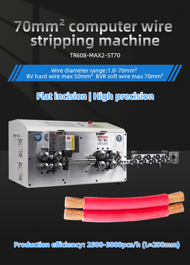 TR608-MAX2-ST70 70mm² Computerized Wire Stripping Machine — detail 1