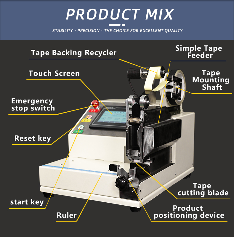 TR-J67 Small-sized Adhesive Tape Wrapping Machine For Isolation Back — detail 8