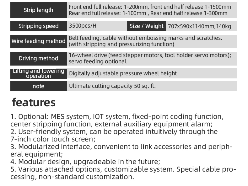 TR-603Y Large Square Computerized Wire Stripping Machine — detail 4