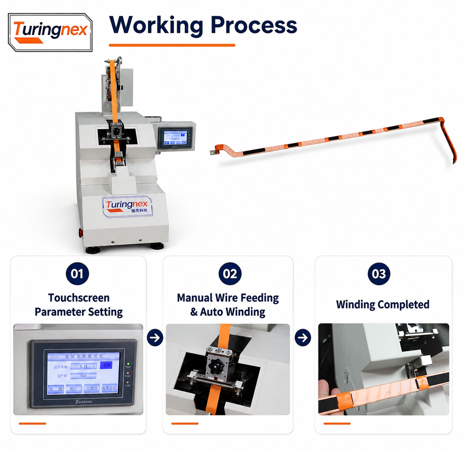 TR-60W20 Semi-automatic Flat Tape Wrapping Machine — detail 3