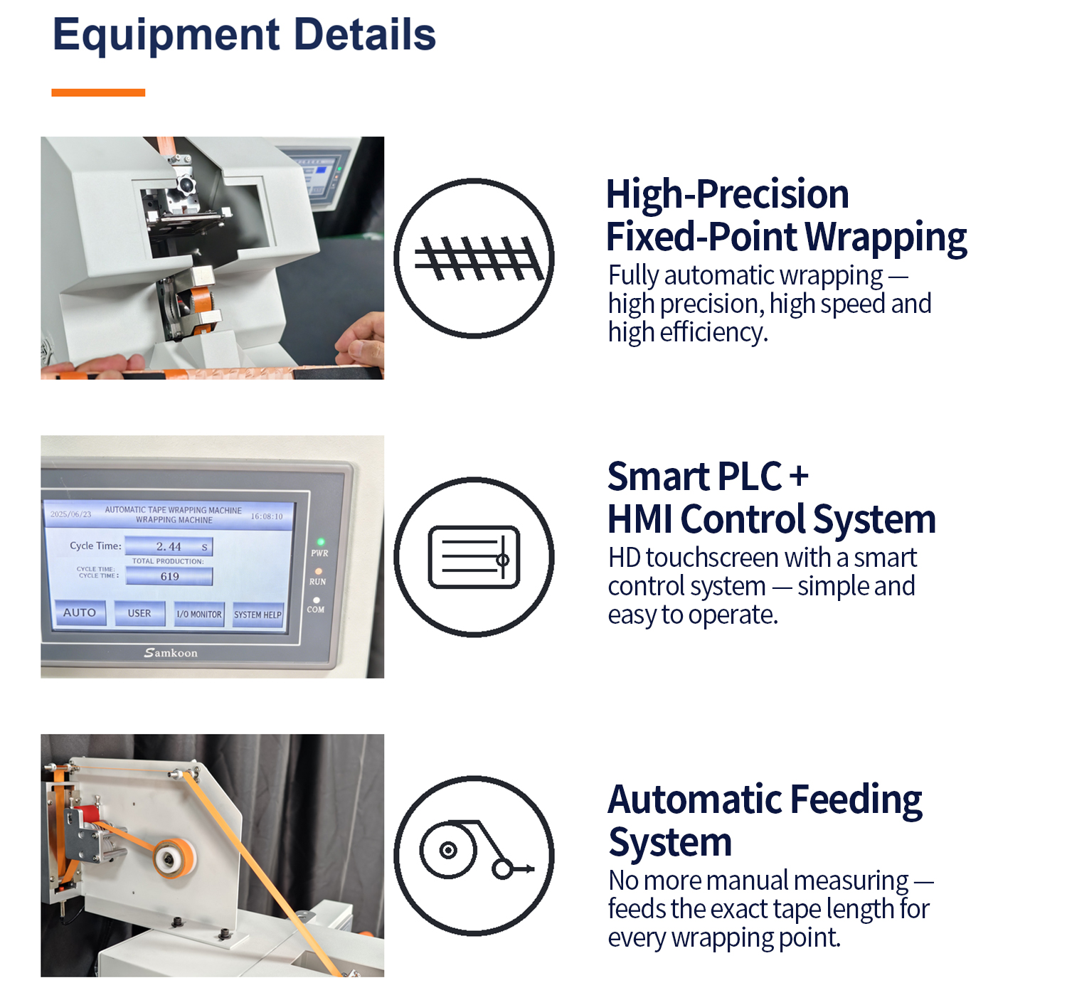 TR-60W20 Semi-automatic Flat Tape Wrapping Machine — detail 5