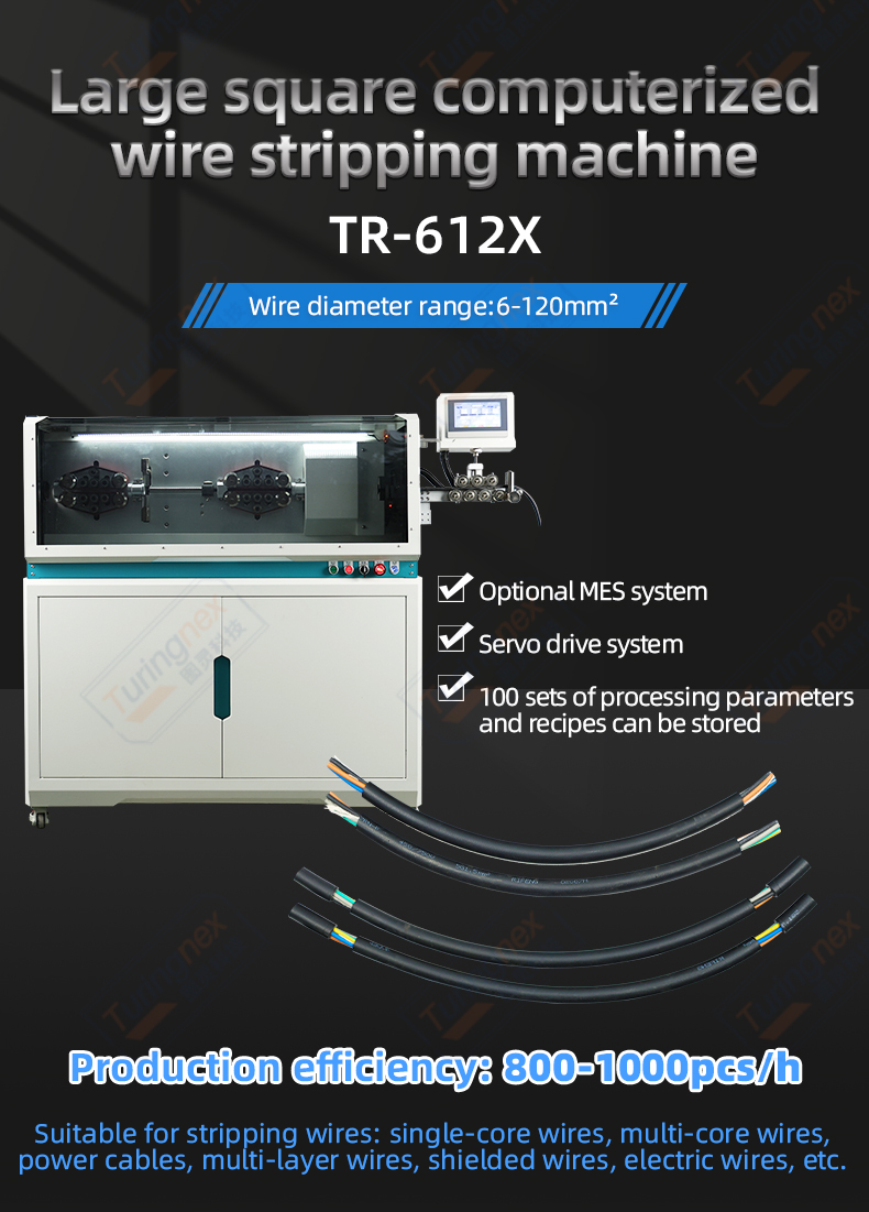 TR-612X Large Square Computerized Wire Stripping Machine(Wire Diameter Range:6-120mm²) — detail 1