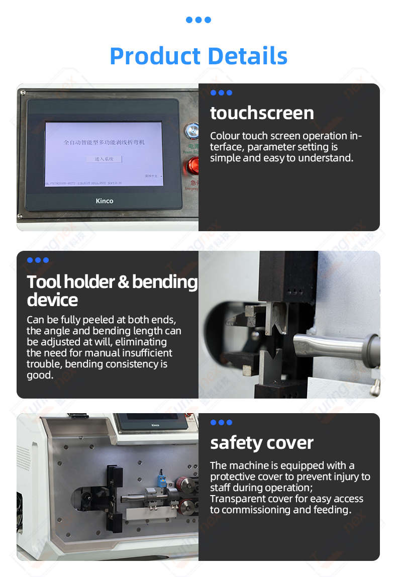 TR-603W Automatic Computerised Wire Stripping And Bending Machine — detail 5