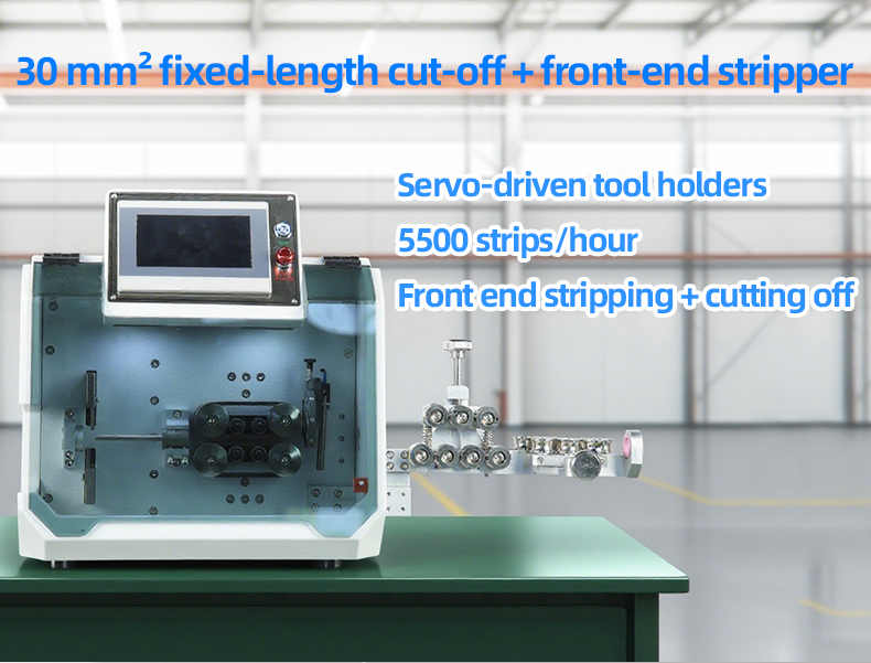 TR-603Q 30 Mm² Fixed-length Cut-off + Front-end Stripper (Wire Diameter Range:0.25-30mm²) — detail 1