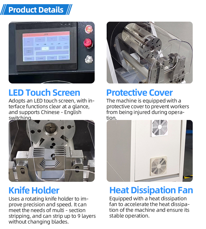 TR-140B Fully Automatic Rotary Stripping And Cutting Machine — detail 7