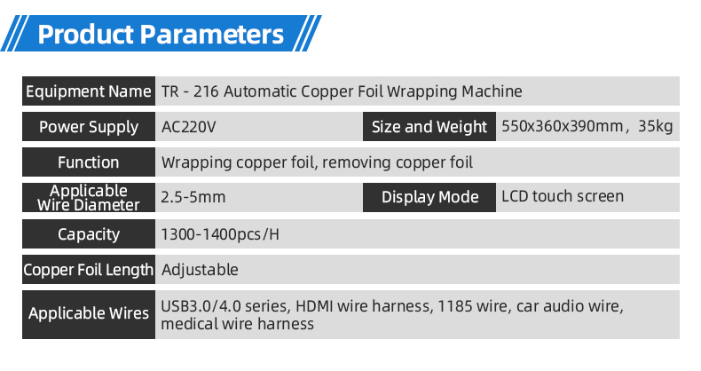 TR-216 Automatic Copper Foil Wrapping Machine — detail 6