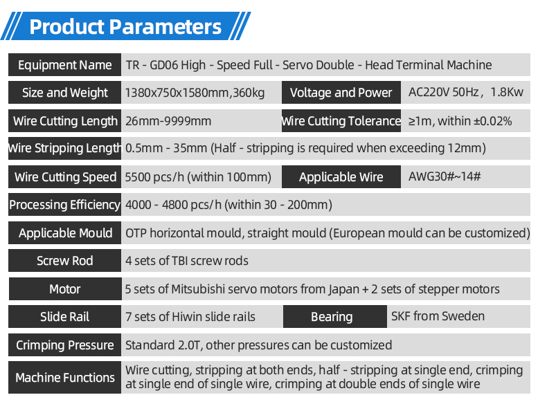 TR - GD06 High - Speed Full - Servo Double - Head Terminal Machine — detail 6