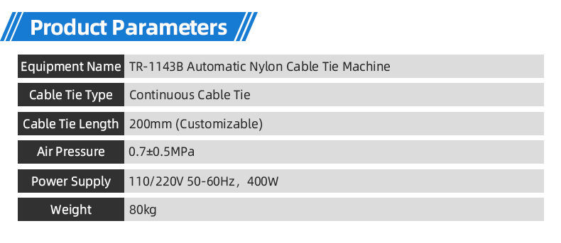 TR-1143B Automatic Nylon Cable Tie Machine — detail 6