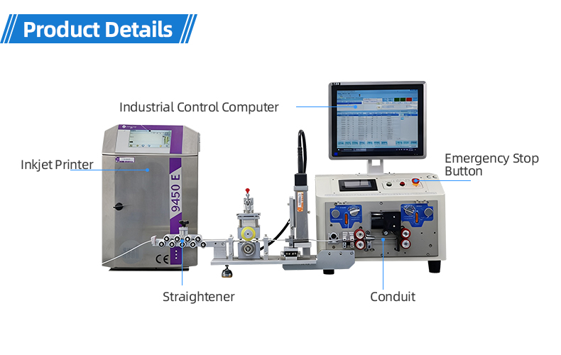 TR-1540PM Fully Automatic Computer-controlled Inkjet Marking And Wire Stripping Machine（Wire Stripping Range: 0.1-6 Mm²） — detail 8