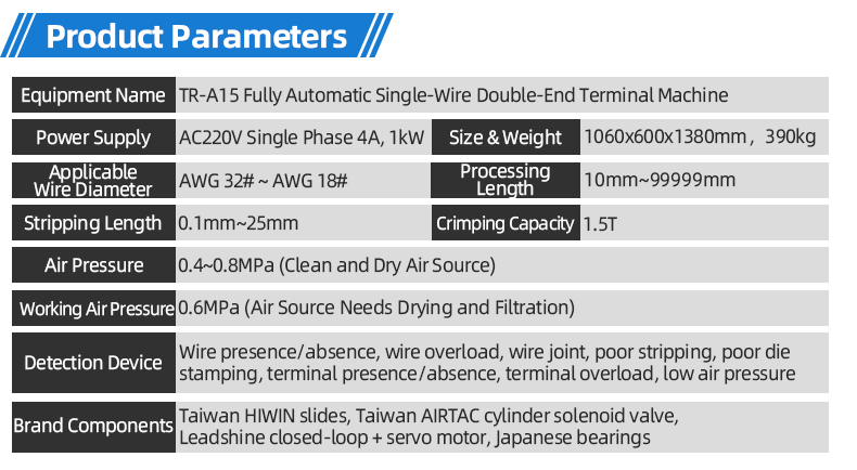 TR-A15 Fully Automatic Single-Wire Double-End Terminal Machine — detail 7