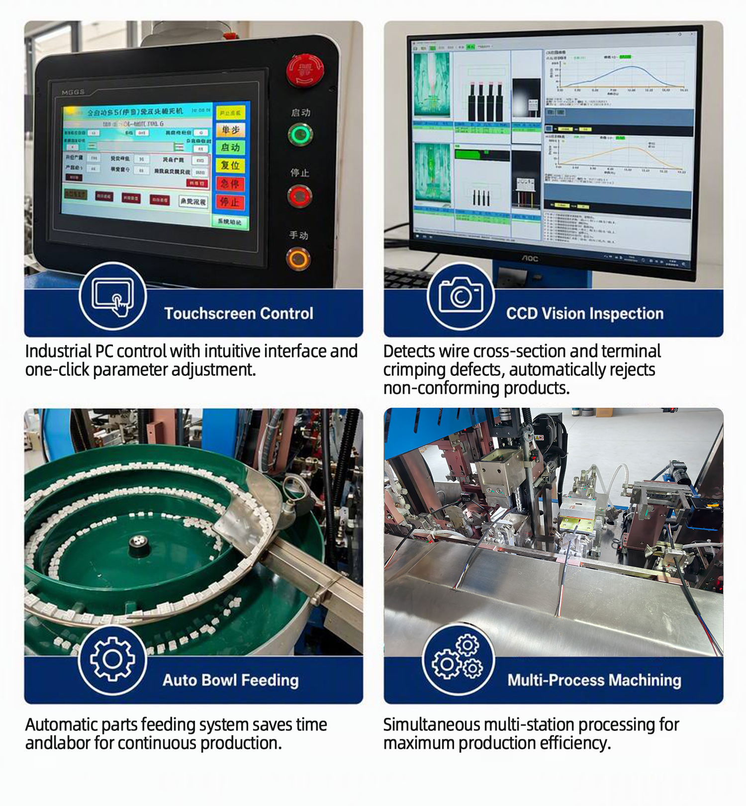 TR-M9 Auto Double-End Crimping Machine For Round Sheathed Wire With Heat Shrink Tube & Housing Insertion — detail 5