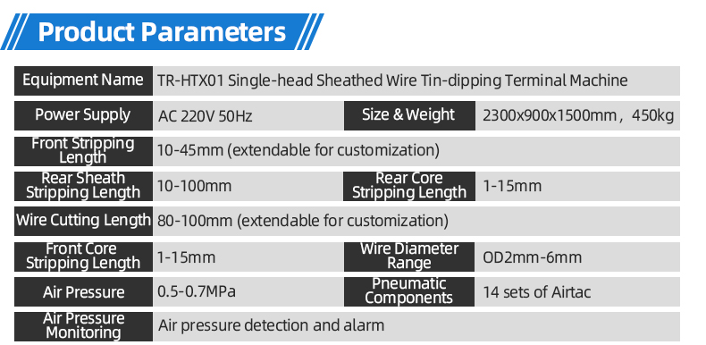 TR-HTX01 Single-head Sheathed Wire Tin-dipping Terminal Machine — detail 6