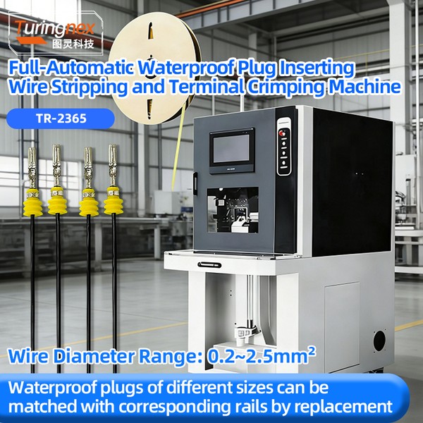 TR-2365 Full-Automatic Waterproof Plug Inserting, Wire Stripping And Terminal Crimping Machine — product photo 1