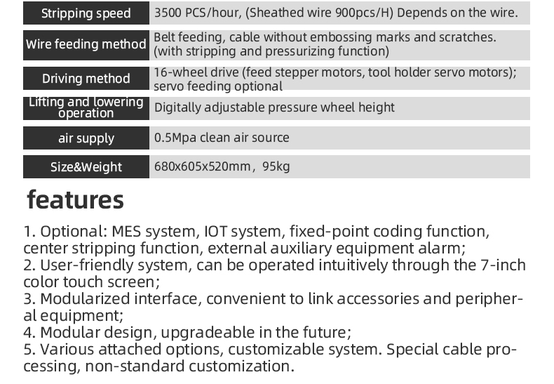 TR-605H Large Square Computerized Wire Stripping Machine (Sheathed Wires Stripped Inside And Outside) — detail 7