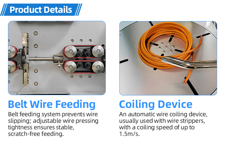 TR-DJ302 Wire Cutting, Stripping And Coiling Machine (with Pay-off Stand) — detail 7