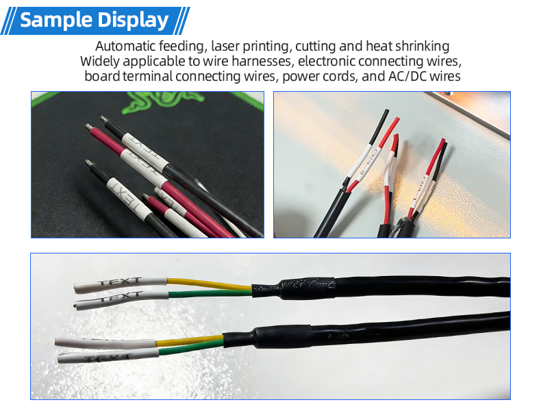 TR-JG02 Laser Marking, Wire Number Tube Threading And Heat Shrink Tube Machine — detail 5