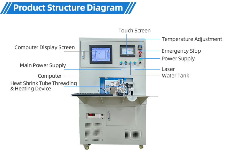 TR-JG02 Laser Marking, Wire Number Tube Threading And Heat Shrink Tube Machine — detail 8