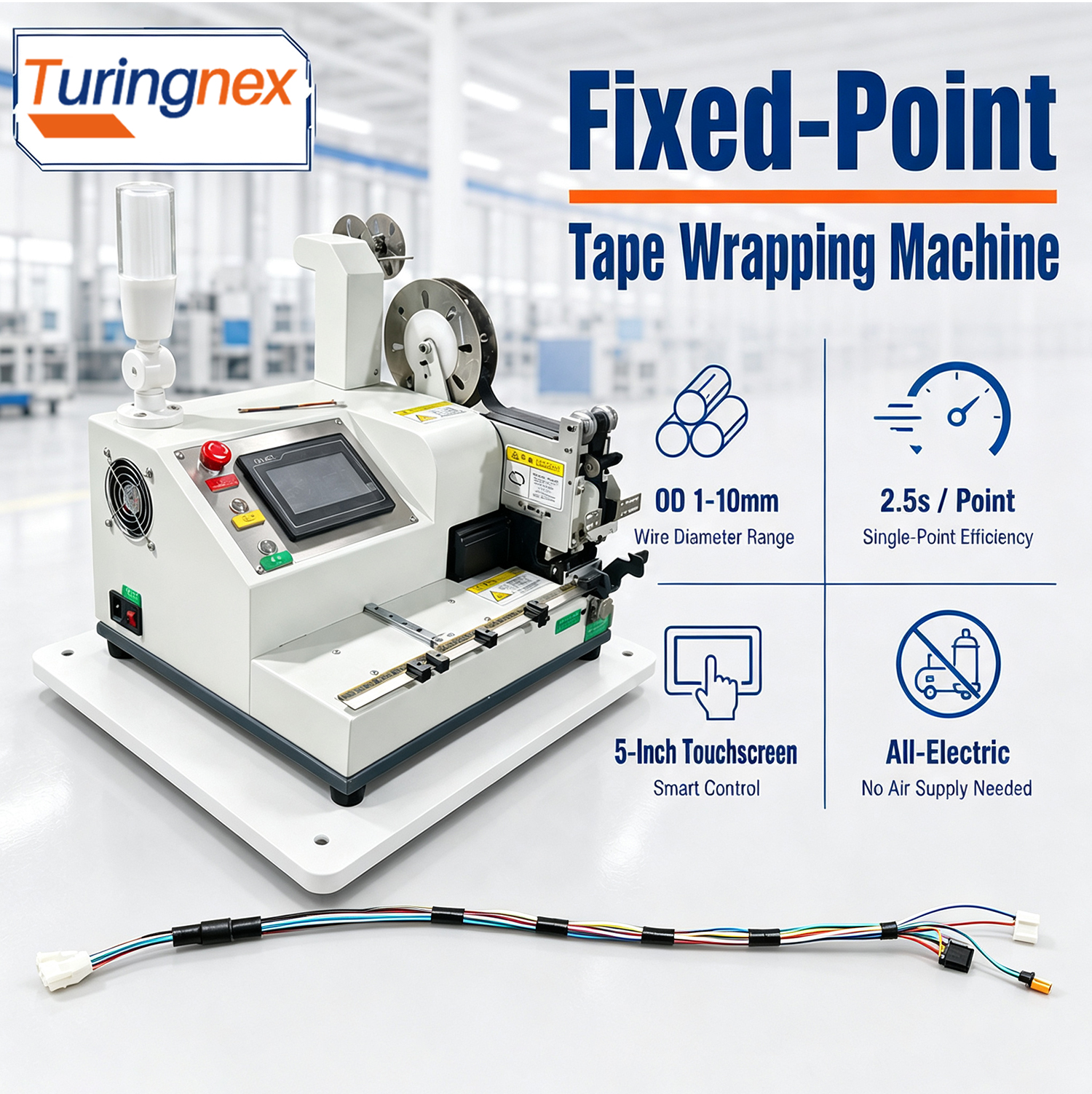 TR-001 Fully Electric Push-Type Tape Winding Machine — detail 2