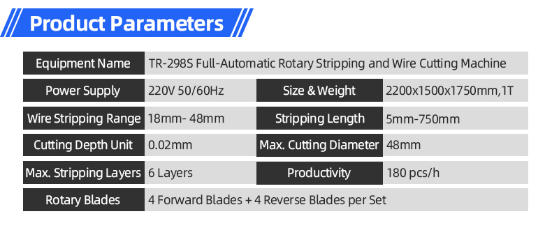 TR-298S Full-Automatic Rotary Stripping And Wire Cutting Machine — detail 6
