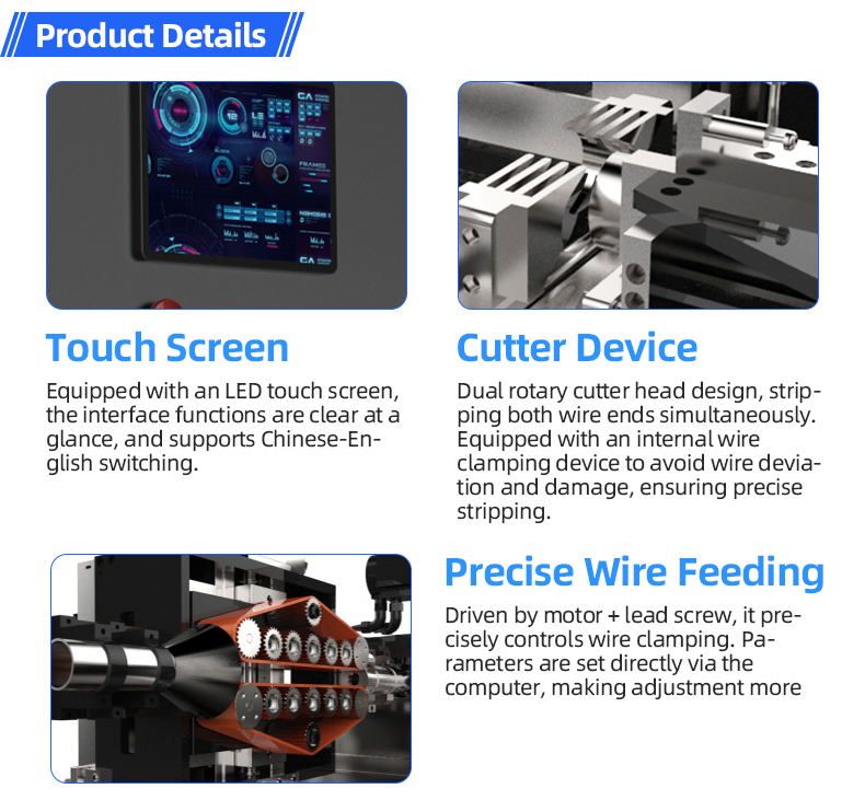 TR-298S Full-Automatic Rotary Stripping And Wire Cutting Machine — detail 7