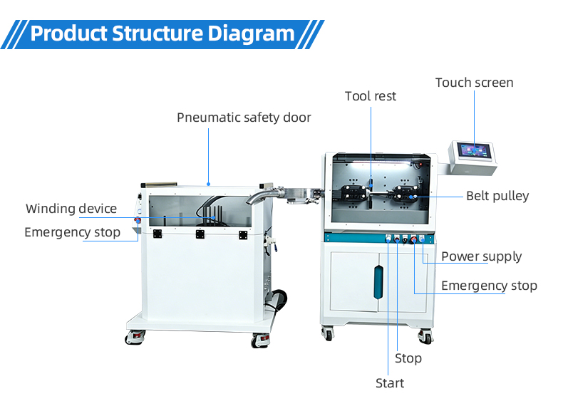 TR-603Y Large Square Computerized Wire Stripping Machine+ Wire Winding Machine — detail 11