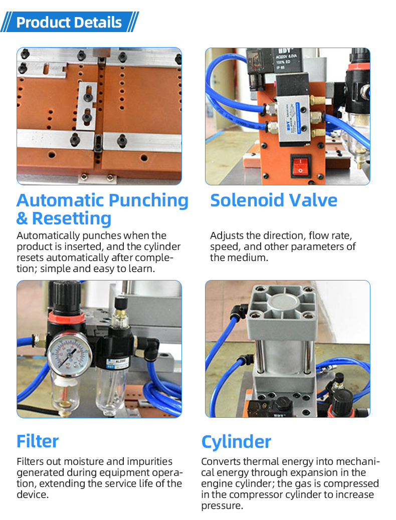 TR-10821A Pneumatic Flat Cable Crimping Machine — detail 7