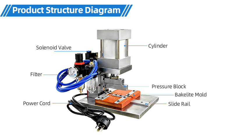 TR-10821A Pneumatic Flat Cable Crimping Machine — detail 8