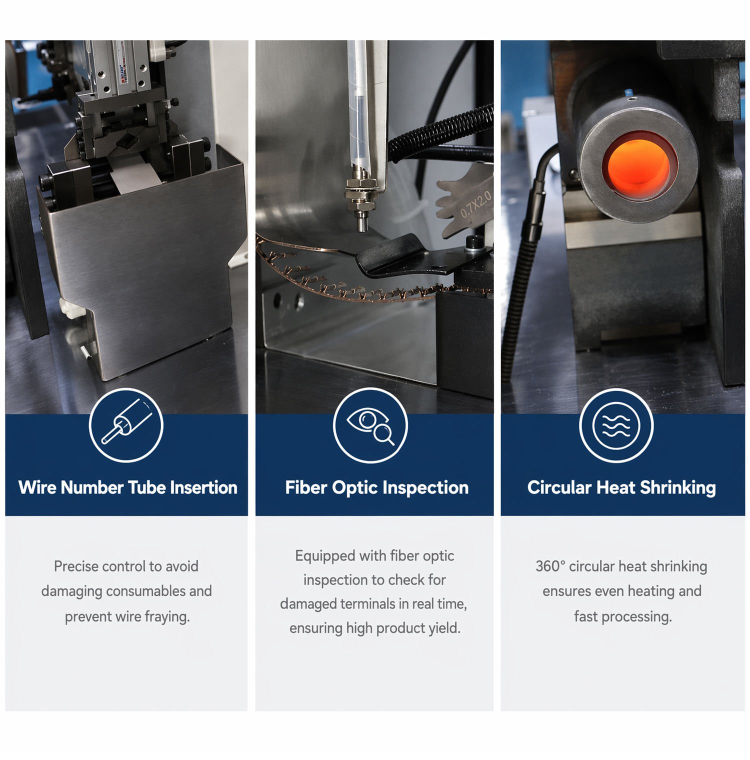 TR-2525 Fully Automatic Double-End Wire Number Tube Terminal Crimping Machine — detail 4