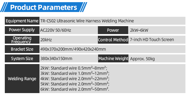 TR-CS02 Ultrasonic Wire Harness Welding Machine — detail 6