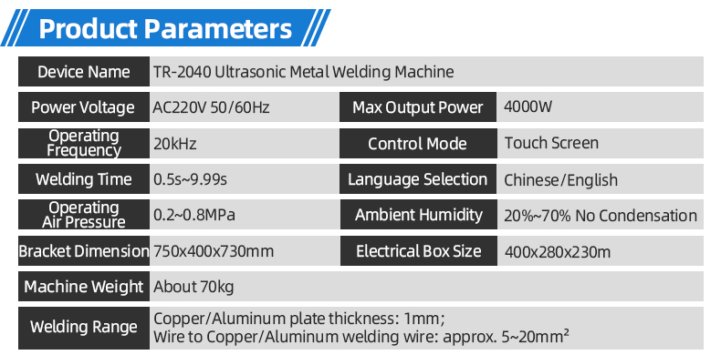 TR-2040 Ultrasonic Metal Welding Machine — detail 6