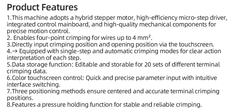 TR-274 Semi-automatic Four-point Crimping Machine — detail 7