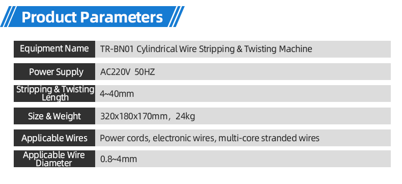TR-BN01 Cylindrical Wire Stripping & Twisting Machine — detail 6
