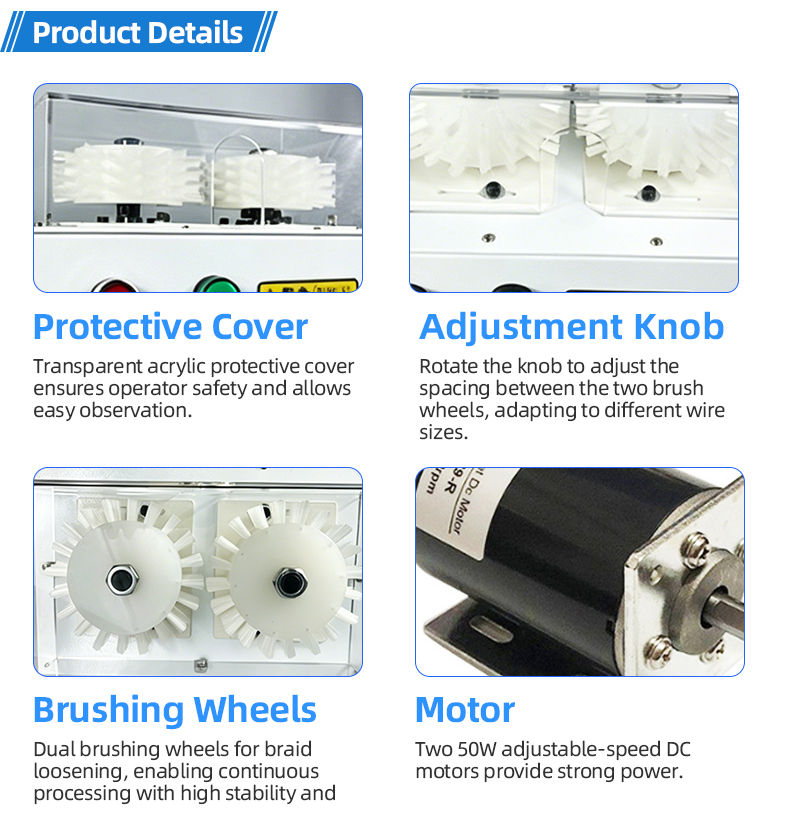 TR-021A High-Speed Wire Separating & Brushing Machine — detail 7