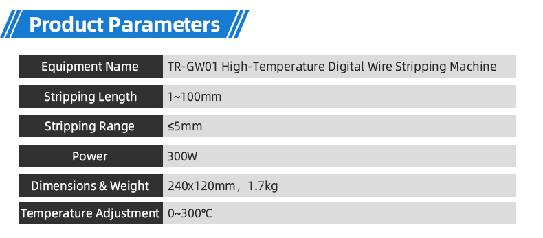 TR-GW01 High-Temperature Digital Wire Stripping Machine — detail 6