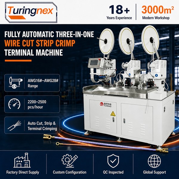 TR-HY03 Fully Automatic Three-in-One Terminal Crimping Machine